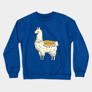 sweet llama cartoon Crewneck Sweatshirt